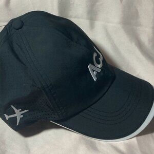 ACJ Airbus Corporate Jets Hat Cap Nike Golf Dri-Fit Private Black NWT NEW w/ Tag